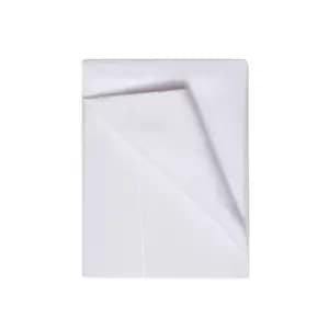 Egyptian Cotton 400 Thread Count Super King Flat Sheet White