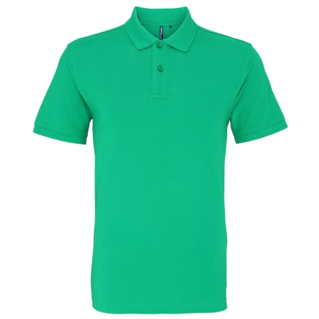 Asquith & Fox Mens Plain Short Sleeve Polo Shirt in Green Size: Small Green Male S