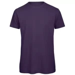 B&C Mens Favourite Organic Cotton Crew T-Shirt (2XL) (Urban Purple)