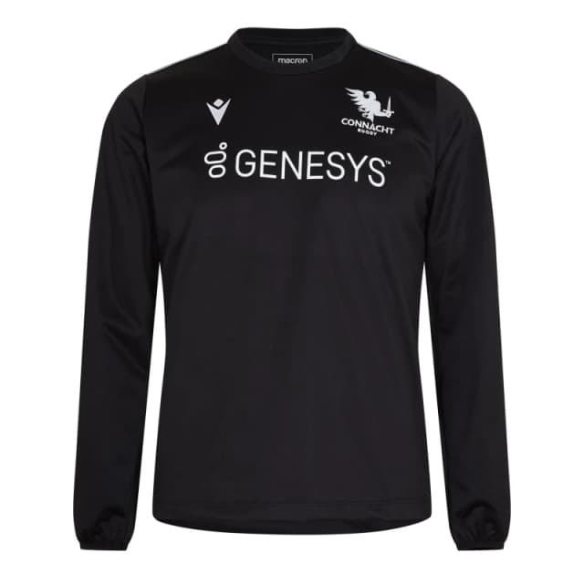 Macron Connacht Rugby Shirt Mens - Black S