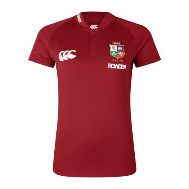 Canterbury British & Irish Lions Polo Shirt 2025 Womens Red Dahlia female 10 (S)