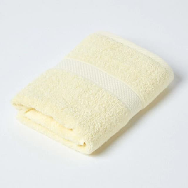 Homescapes Turkish Cotton Guest Towel, Yellow