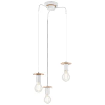 Angelina Cluster Pendant Ceiling Light White , 3x E27