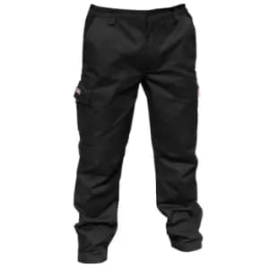 Result Mens Stretch Work Trousers / Pants (32 Inch Leg Length) (34a) (Black)