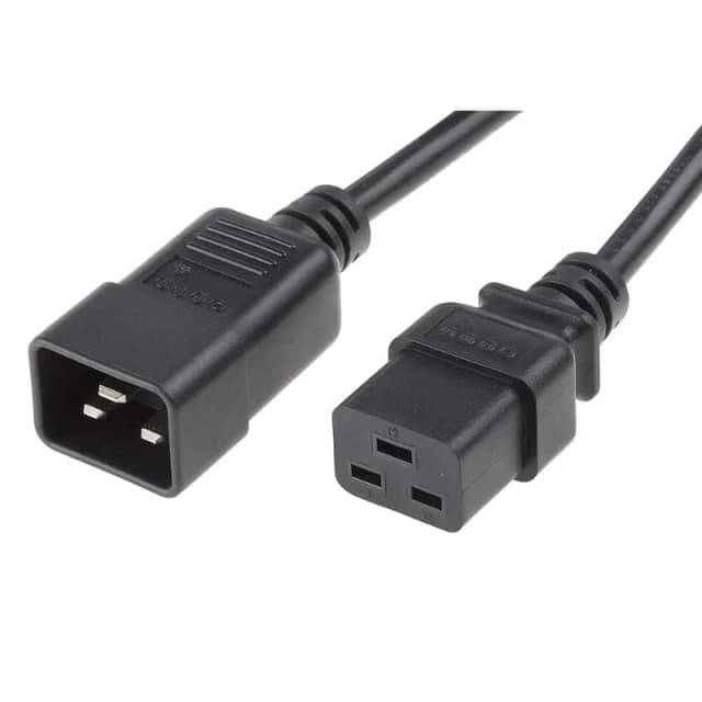 FDL 3M IEC C20 PLUG TO C19 SOCKET EXTENSION CABLE