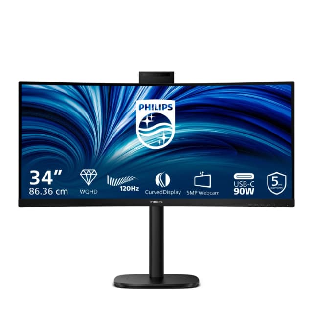 Philips 3000 series 34B2U3600CH/00 computer monitor 86.4cm (34") 3440 x 1440 pixels Wide Quad HD LCD Black 34B2U3600CH/00
