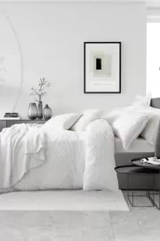'Malie' Clipped Jacquard Cotton Duvet