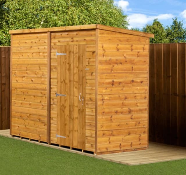 Empire Sheds Empire Modular Pent 8X4 Dipped Treated Tongue And Groove Wooden Garden Shed Single Door (8' X 4' / 8ft X 4ft) (8X4)