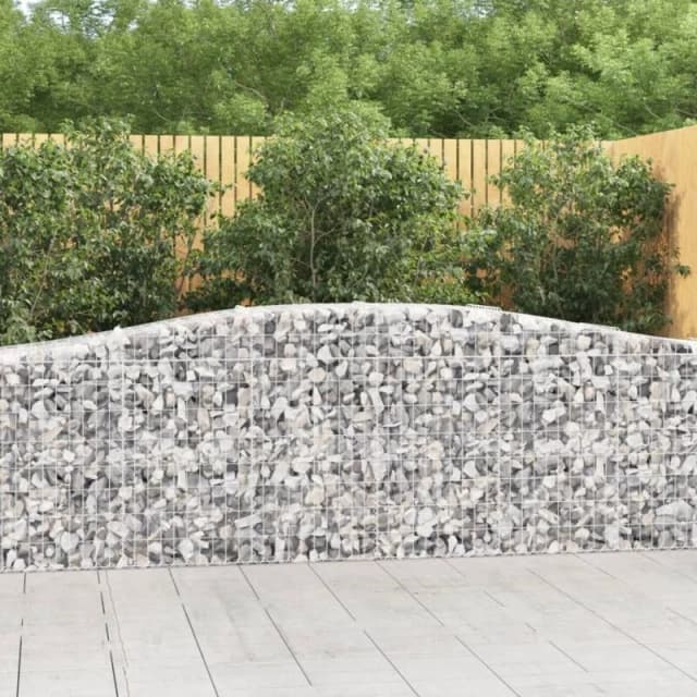 VIDAXL Vidaxl - Arched Gabion Baskets 9 pcs 400x50x80/100cm Galvanised Iron 8720845565336