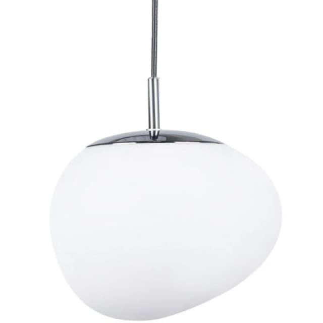 Beliani Pendant Lamp Liffel Glass White