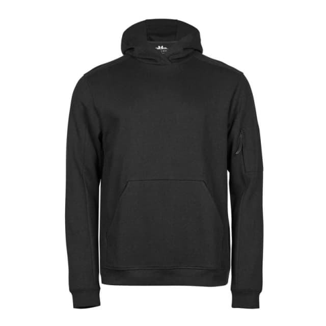 TEE JAYS Mens Athletic Hoodie in Black Size: XS Black Male XS