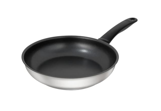 Kuhn Rikon Classic Stainless Steel Non-Stick Induction Safe Frying Pan, 28cm in Silver Silver Unisex