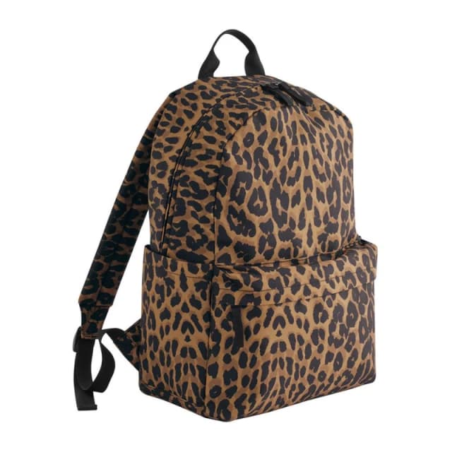 Bagbase Mens Leopard Print Backpack Multicolor Male