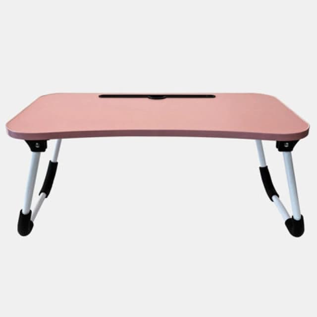 OHS OHS Foldable Wooden Lap Tray TV Dinner Bed Laptop Work Desk Stand Portable in Pink Pink One Size Unisex 5027434215157