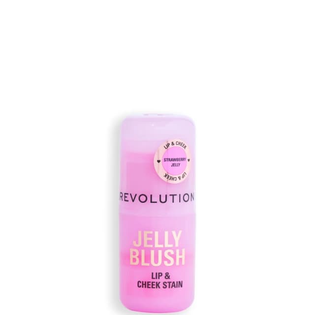 Makeup Revolution Jelly Blush Stick Lip and Cheek Stain 5.5G Strawberry Pink