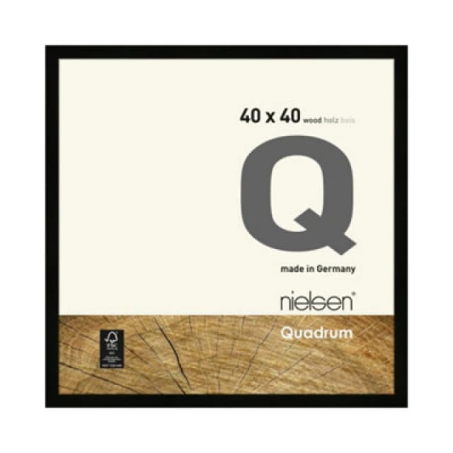 Nielsen Quadrum 40 X 40Cm Black Wooden Picture Frame