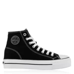 SoulCal Canvas High Top Trainers Ladies - Black