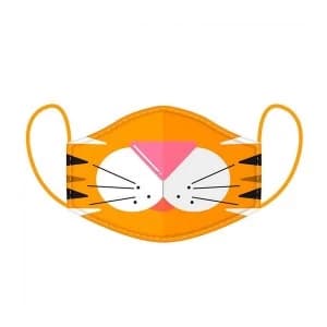 Cutiemals Tiger Reusable Face Covering - Large