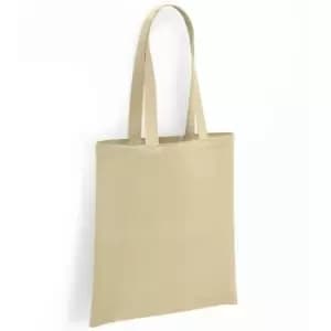 Brand Lab Organic Cotton Long Handle Shopper Bag (One Size) (Natural)