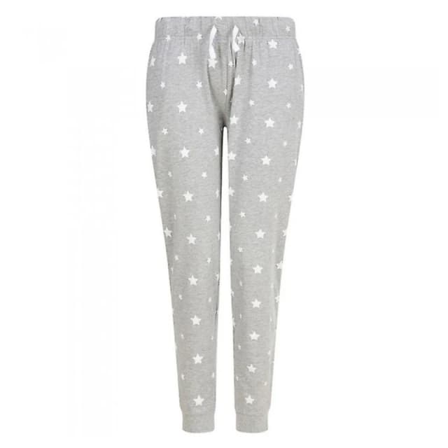 SF Mens Stars Cuffed Lounge Pants in Pale Grey Size: XS Pale Grey Male XS