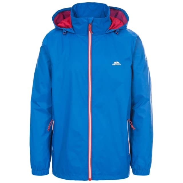 Trespass Trespass Men Briar Waterproof Jacket in Blue Size: X-Small Blue XS Male 5063750802688
