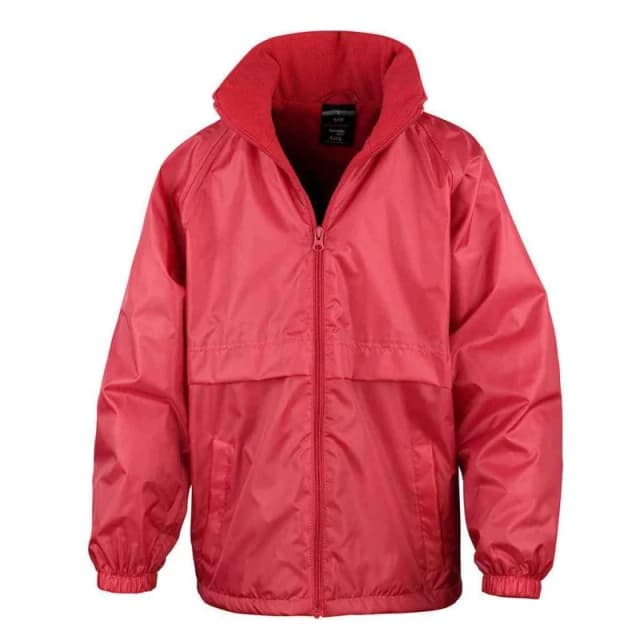 Result Core Fleece Lined Jacket in Red Size: 3-4 Years Red Unisex 3-4 Years
