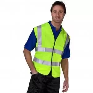 BSeen High Visibility Medium Vest Yellow NWT2391-M
