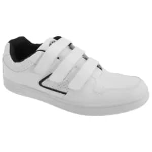 Dek Mens Charing Cross Touch Fastening Trainers (10 UK) (White)