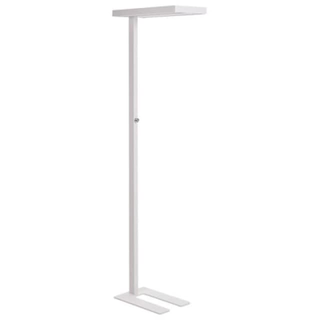 Beliani LED Floor Lamp Taurus With Dimmer Metal White