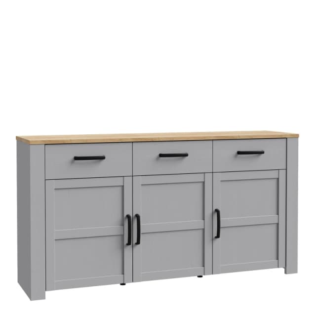 Furniture To Go Bohol Sideboard in Light Grey Light Grey Unisex