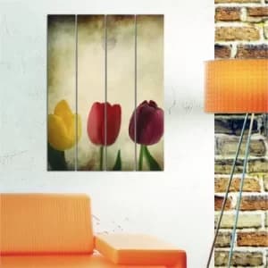 E3 Multicolor Decorative MDF Painting (4 Pieces)