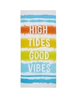 Catherine Lansfield High Tides Beach Towel