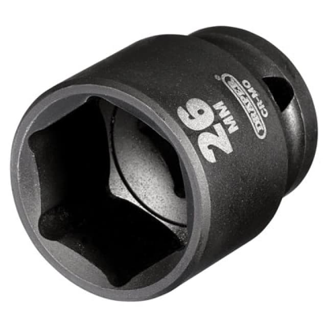 Draper Draper Hi-Torq Impact Socket, 1/2" Sq. Dr., 26mm 20188