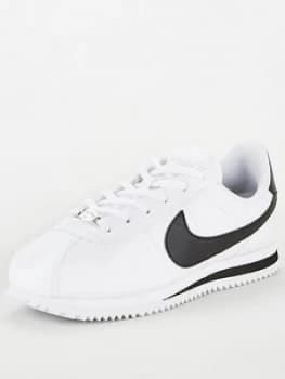 Nike Cortez Basic Junior Trainers - White/Black