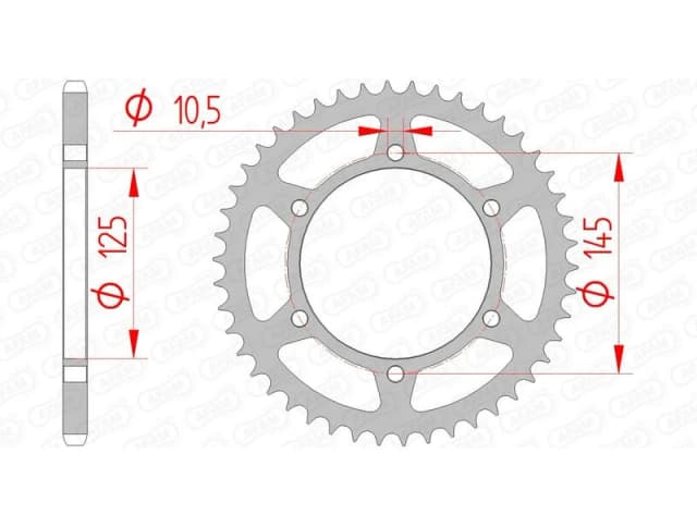 AFAM 12305-46 Chain Sprocket Steel Chain Sprocket (5479)