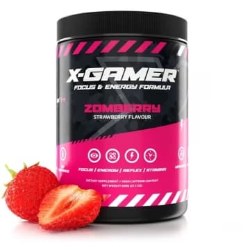 X-Gamer X-Tubz Zomberry (Strawberry Flavoured) Energy Formula - 600g