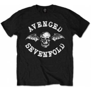 Avenged Sevenfold Classic Deathbat Blk T Shirt: Large