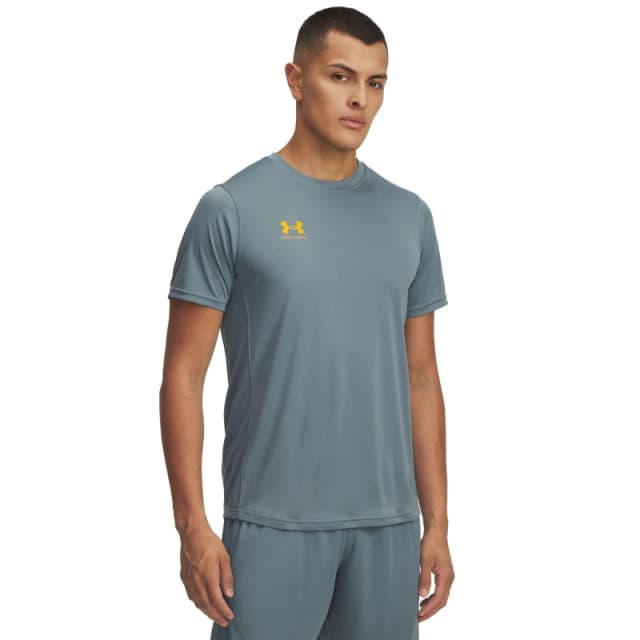 Under Armour Challenger Training Short Sleeve T-Shirt Mens Grey/Orange male XL