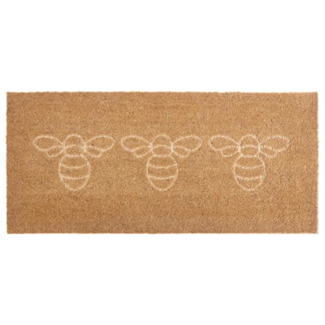 Beliani Doormat Cavite Natural 55 X 120 Cm Bee Coir