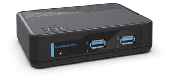 SEH utnserver Pro print Server Ethernet LAN Black