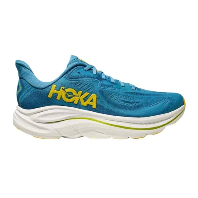 Hoka Clifton 10 Blue Yellow AW25 Shoes, Size EU 43 1/3