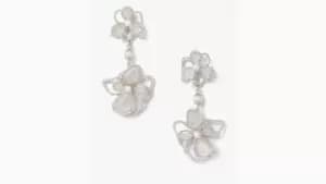 Precious Bloom Double Drop Earrings