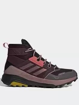 adidas Terrex Trail Maker Mid Cold.rdy Hiking Shoes, Red/White, Size 4, Women