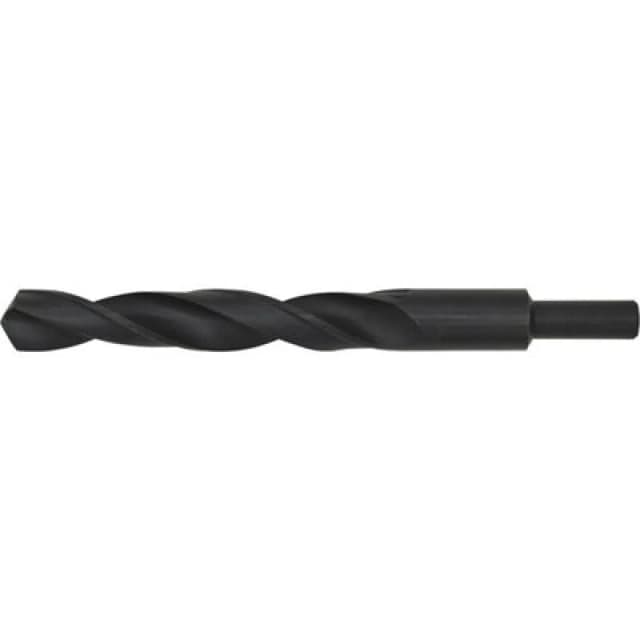 Loops 20.5 x 200mm HSS Roll Forged Blacksmith Drill Bit - Reduced Shank - 135mm Flute Black