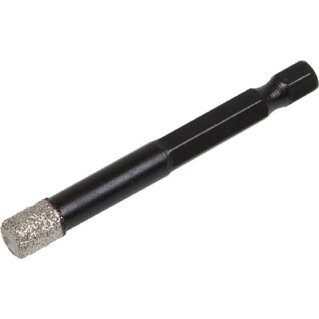 Loops 8mm Vacuum Brazed Diamond Drill Bit - Hex Shank - Suitable For Use With Drills Multi