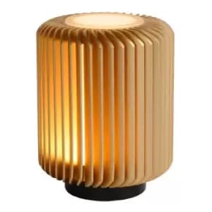 Lucide TURBIN - Table Lamp - Ø10,6cm - LED - 1x5W 3000K - Matt Gold, Brass