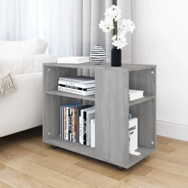 VIDAXL Side Table Grey Sonoma 70x35x55cm Engineered Wood Vidaxl 8720286931714