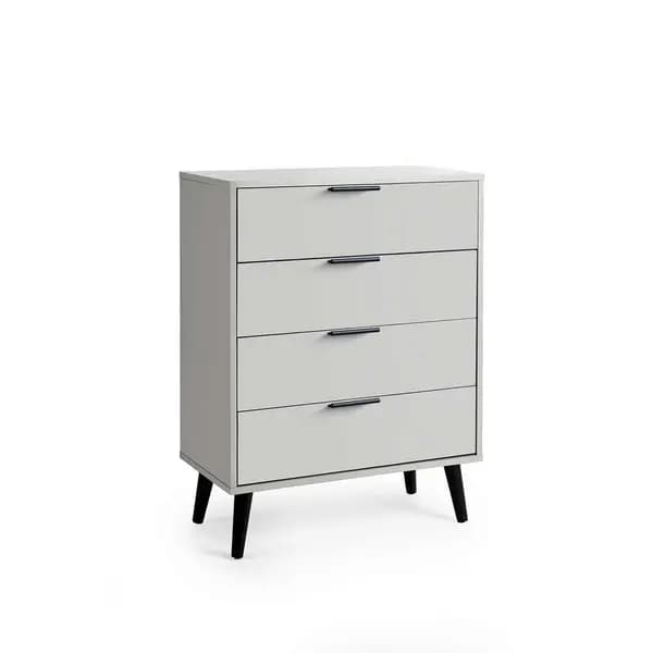 Julian Bowen Alba 4 Drawer Wide Chest - Soft Close - Silk Grey ALB002