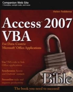 Access 2007 Vba Bible by Helen Feddema Paperback