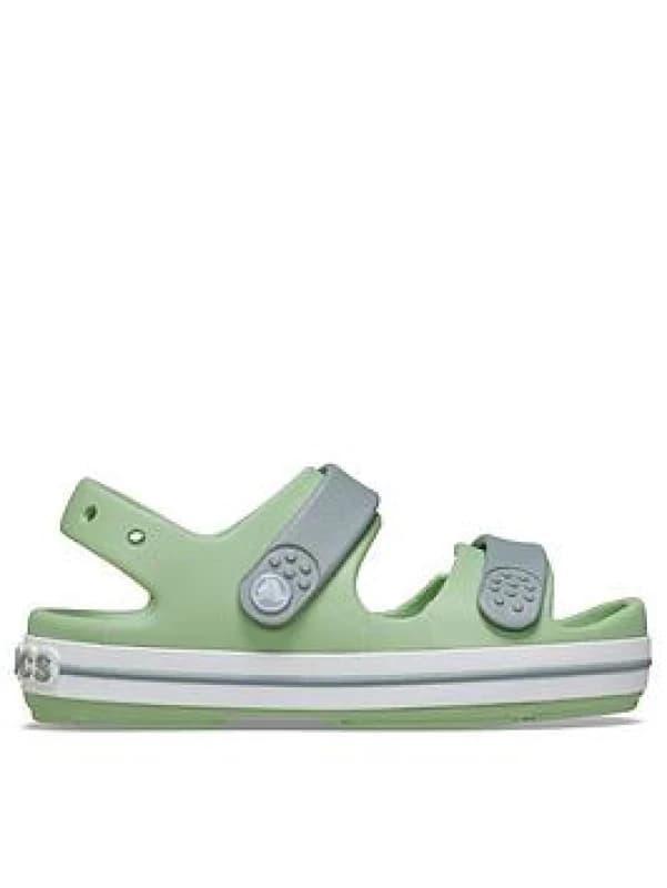 Crocs Girls Crocband Lightweight Play Sporty Sandals UK Size 7 (EU 23-24) Fair Green/Dusty Green CRC502-FADUS-7